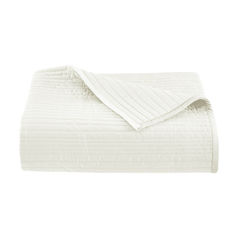 Couvre-lit Miles, Blanc, Courtepointe double/grand