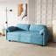 Lit en velours bleu de 54 pouces, convertible pour le confort de la maison, mode canapé confortable, commodité spacieuse pour le rangement du grand lit, choix de couleurs multiples. Espaces de vie convenables de 54 po, conversion facile en-408142056