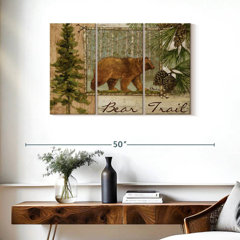 Bear Trail, 24" H x 38" W