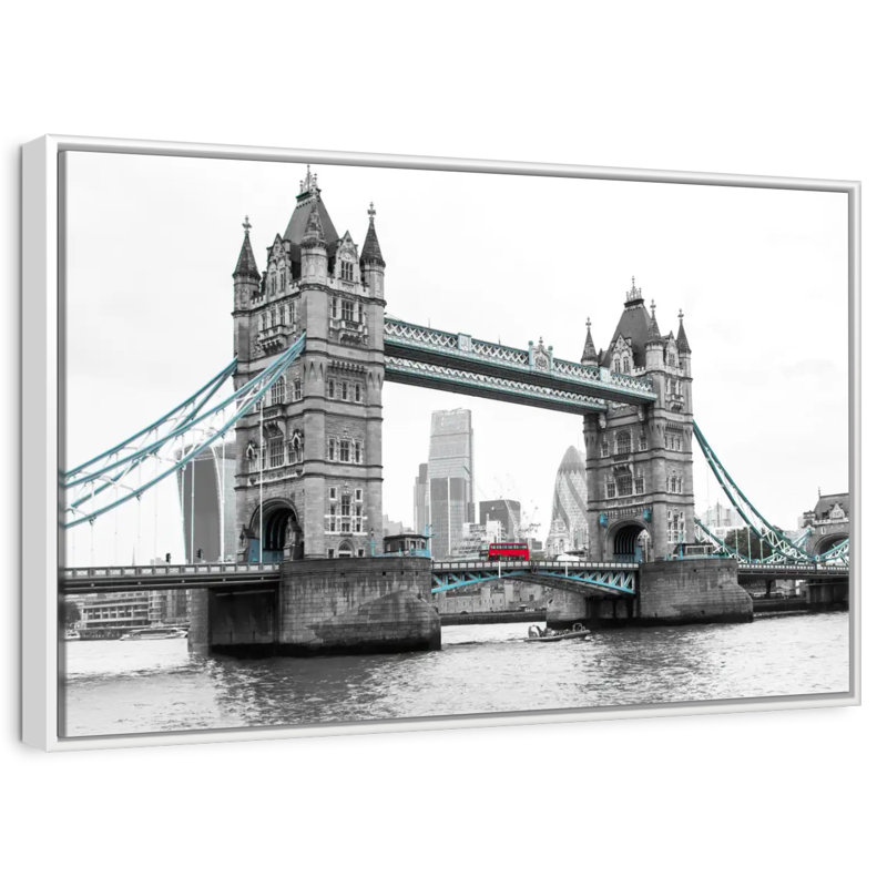 Pop London Bridge, Cadre flottant blanc, 40 po x 27 po