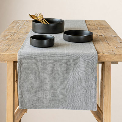 Woven Chambray Table Runnner