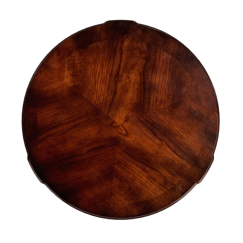 Thurmond Drum 20"W Drum Side Table, Dark Brown