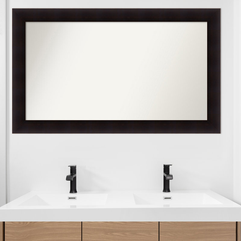 Miroir mural Jillissa, Rectangle, Noir, 28,75 po x 47,75 po