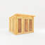 Mercia 10ft x 10ft Studio Pent Log Cabin (44mm)
