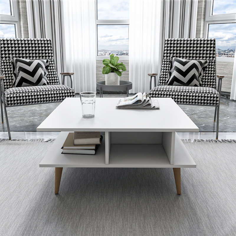 Akya Square Coffee Table, White