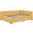 Linen Upholstered Daybed In Yellow With 2 Drawers, No Box Spring, Robust Base Large Storage Stable Frame, Spring For Home-39348305