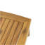 Table basse d'extérieur rectangulaire en bois d'acacia, teck, l 43,25 po x P 23,50 po x H 17,00 po
