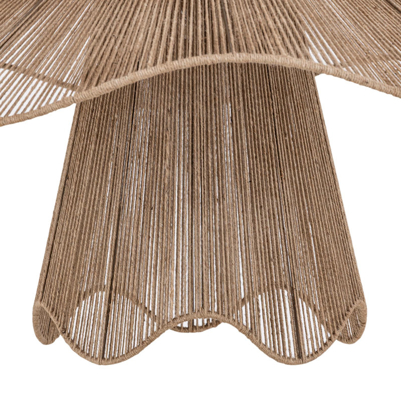 1 - Light Tiered Chandelier, Brown Sugar