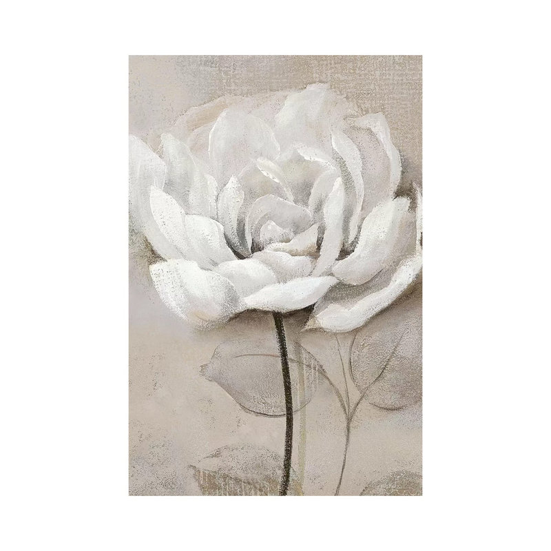Soft White III - Painting on Canvas, 66.04 cm H x 45.72 cm W x 1.91 cm D, Wrapped Canvas