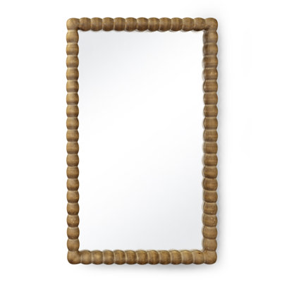 Perennial Rectangle Solid Wood Wall Mirror