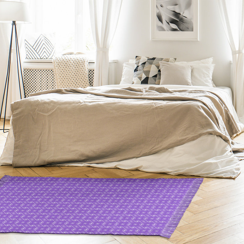 Tapis mauve à motif classique Doily, Oui