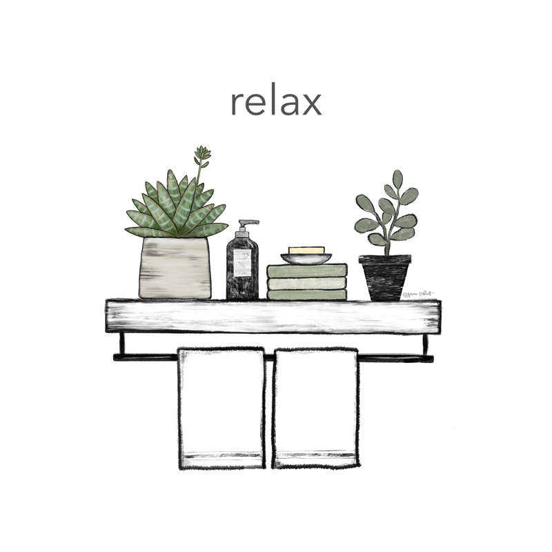 Tablette de bain Relax par Annie Lapoint, H 18 po x l 12 po