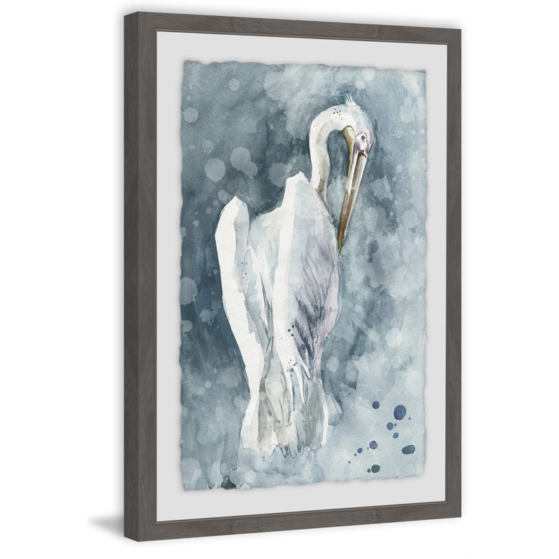 Marmont Hill - Floater Frame Painting, 61cm H x 41 cm W x 4 cm D, White