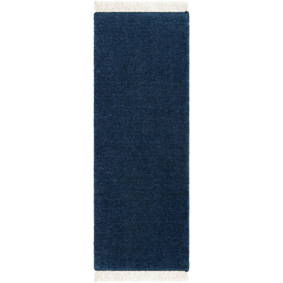 Clio Hand Loomed Wool Midnight Blue Rug