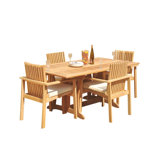 Outdoor 11 - Piece Teak Dining Set