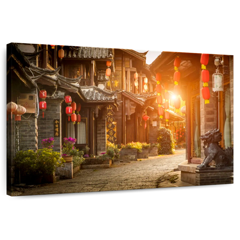 Lilie, vieille ville de Lijiang, H 20 po x l 30 po