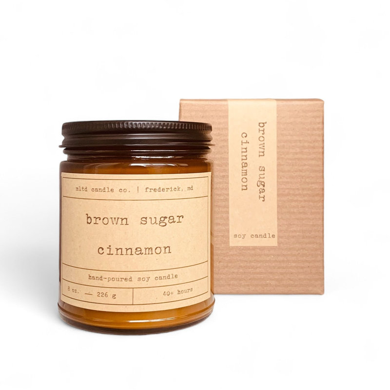 Brown Sugar Cinnamon Scented Soy Candle