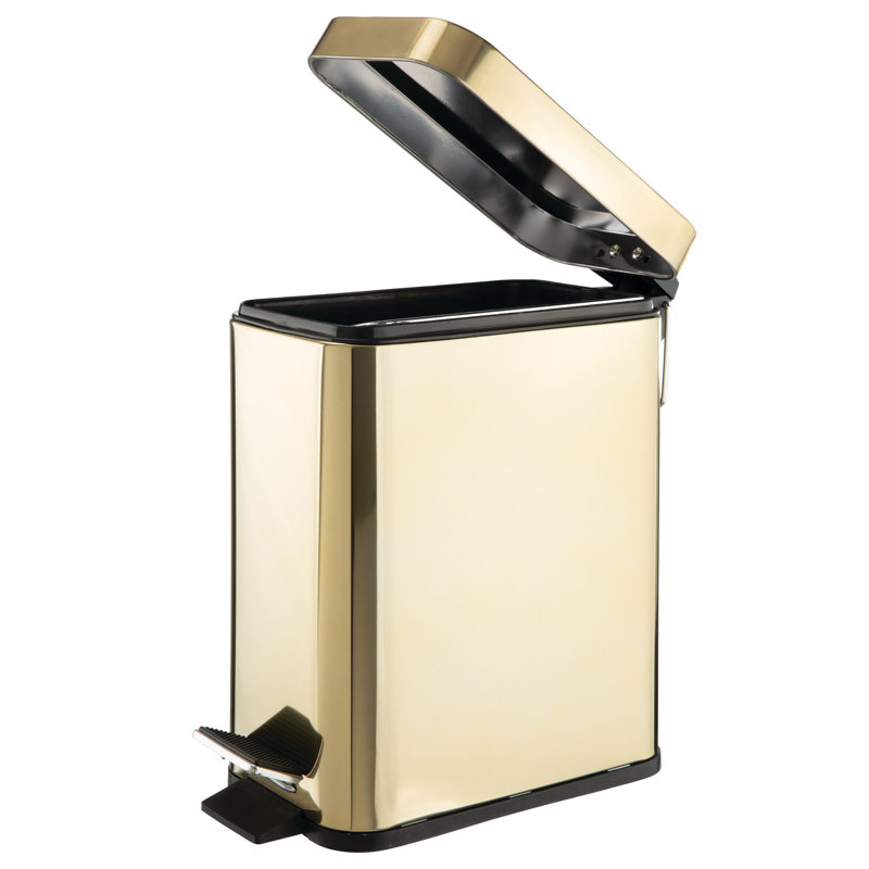 Rectangle Step Can 5L, Soft Brass