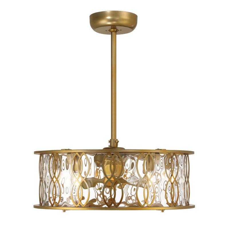 Snowden 5-Light LED Fan D'Lier, Brass