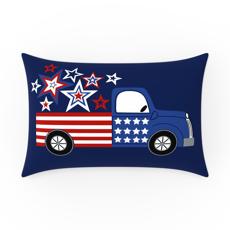 Outdoor Reversible Throw Pillow