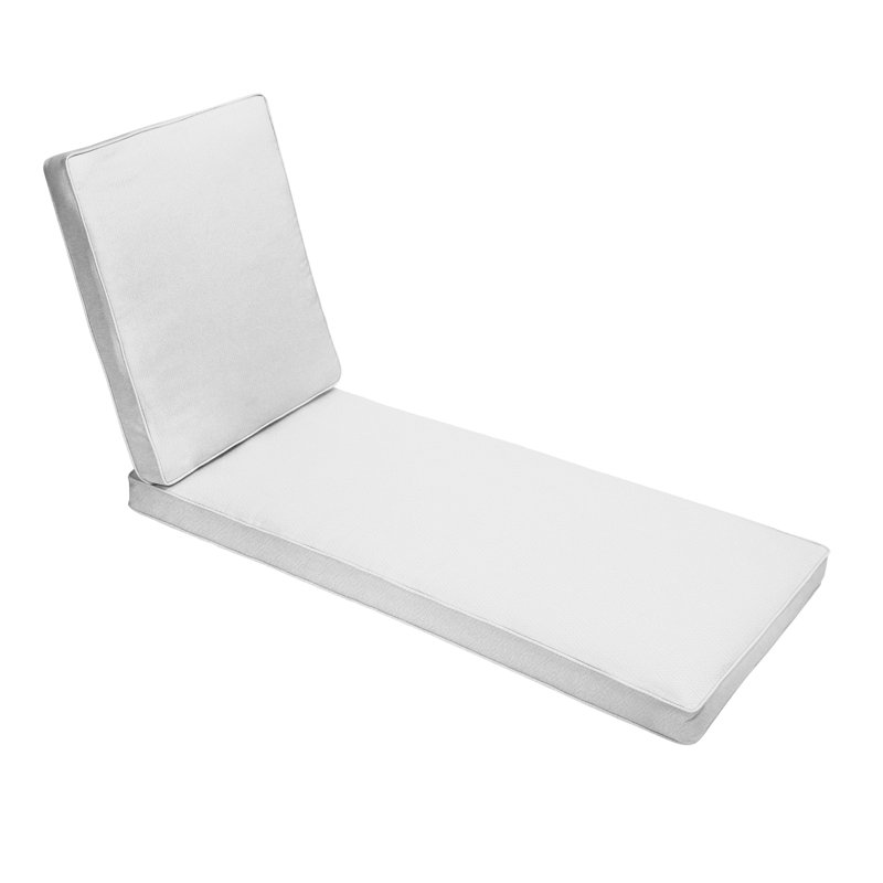 Coussin de chaise longue Sunbrella, Brun clair, L 25 po x P 79 po