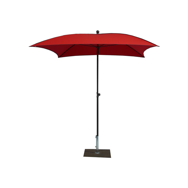 Milas 200cm Market Parasol, Red