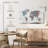 Aliaz Floral Tiles World Map