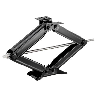 5000 lbs RV Scissor Jacks, 4-23.4 in RV Stabilizer Leveling Scissor Jacks, Set of 4, Heavy Duty Stabilizer Jack with Crank Handle, Socket and Bubble Levels, Not Easily Bent or Deformed