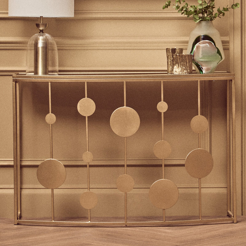 Dariel 120cm Glass Top Console Table