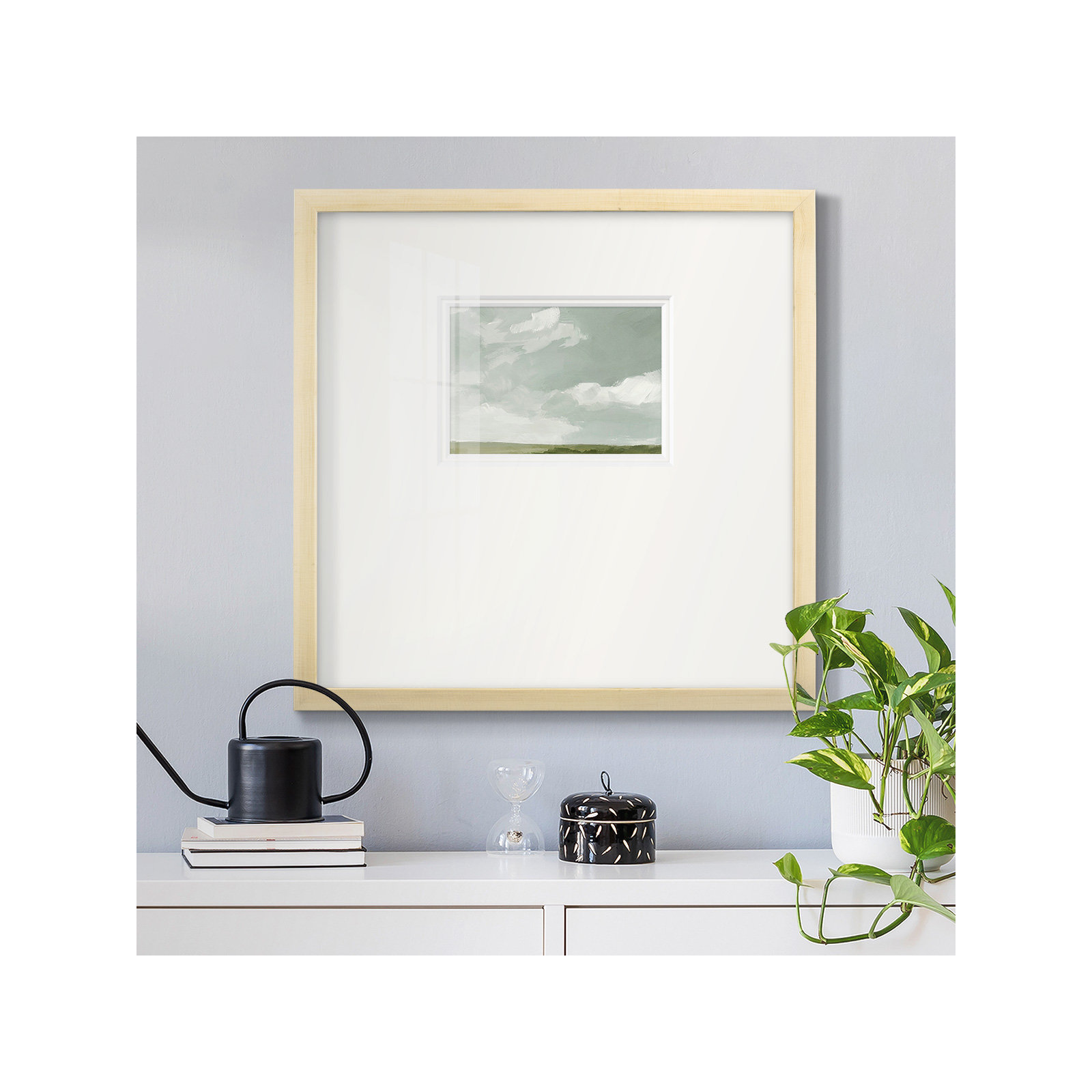 Gray Stone Sky II, 17" H x 17" W x 1.25" D