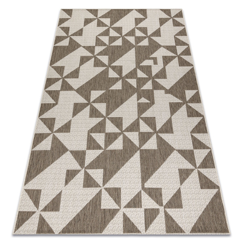 Towson Geometric Indoor / Outdoor Area Rug, Rectangle 60 x 110cm