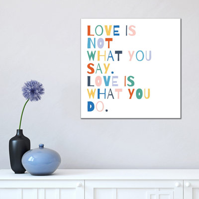 Rainbow Words I by Moira Hershey - Print on Canvas
