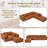 Cloudelle Boneless Modern Modular Couch Set,Cloud Sofa With 4 Pillows,Free Combination-422542178