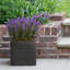 HORTICO Ribbed Light Concrete Square Planter-39265465-39265468