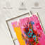 Fleurs sur pot de soupe sur toile-1086166790