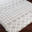 Light Grey Modern Shaggy Rug, Geometric Easy to Clean Rug For Living Room, Dining Room, Bedroom-1065175907