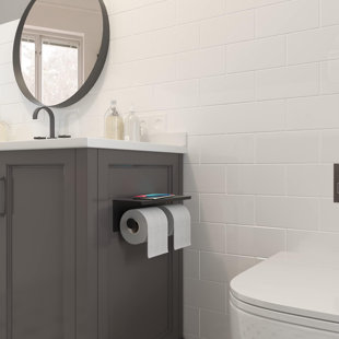 Double Head Toilet Tissue Roll Holder