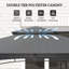 Abri de barbecue 8 pi x 5 pi, abri barbecue avec lumière DEL, gris foncé