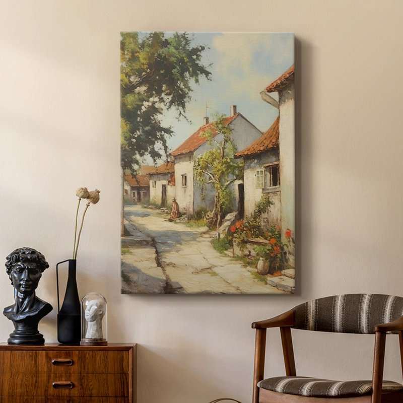Paysage rétro C - galerie Cavas sur mesure, H 60 po x l 40 po