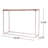 Console Table With Metal Base, Hallway Table
