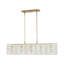 Lustre ovale en cristal 5 lumières pour table de salle à manger Luxe-1491354354