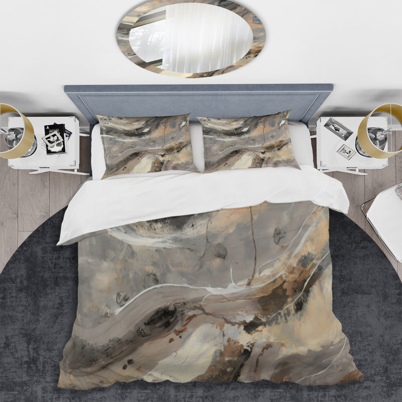 Ensemble de housse de couette en microfibre / polyester Morning Effervescence III