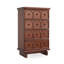 Armoire d'appoint en bois manufacturé brun foncé
