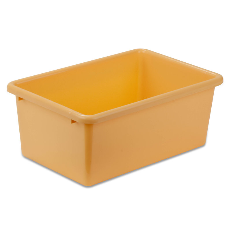 Caisse en plastique pour jouets, Jaune, Petit