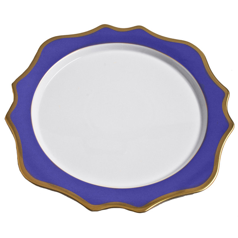 Antique 12" Charger, Indigo Blue