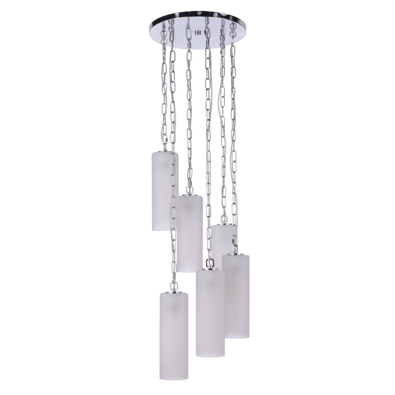 6 - Light Single Pendant, Chrome