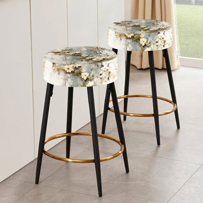 Ensemble de 2 tabourets de bar Adamou