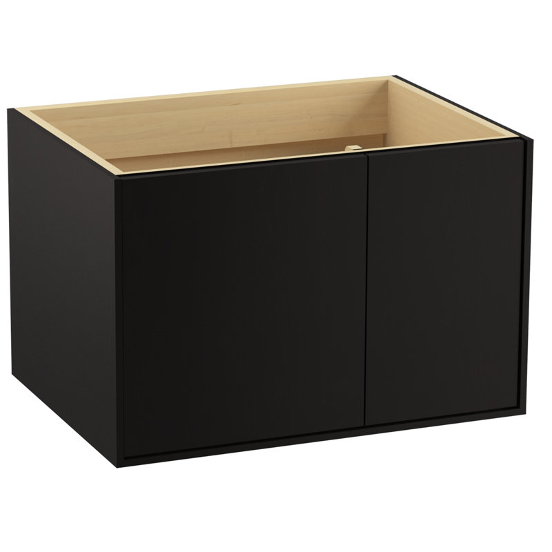 Base de meuble-lavabo 30 po Jute ™ avec 1 porte et 1 tiroir à droite, Batiste noir