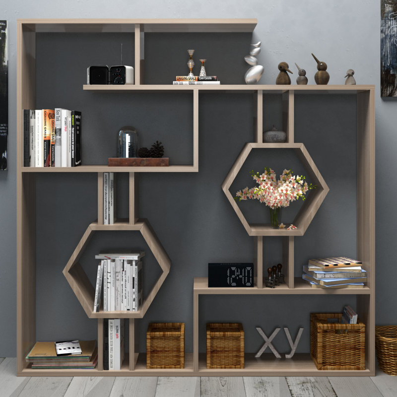 Swenson 134cm H x 134cm W Bookcase, Cordoba