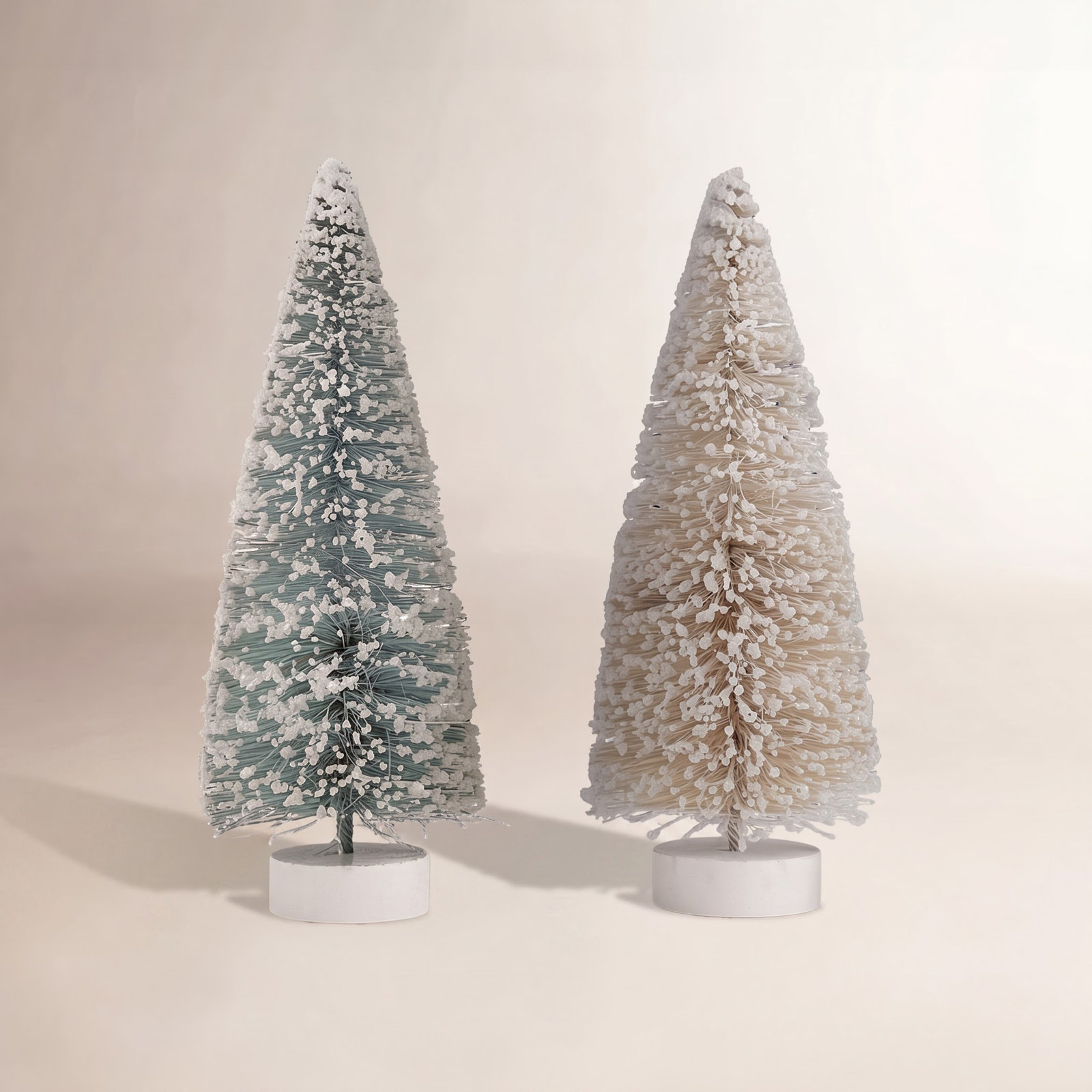 12-Piece Vintage Sisal Tabletop Tree Set, Blue/White